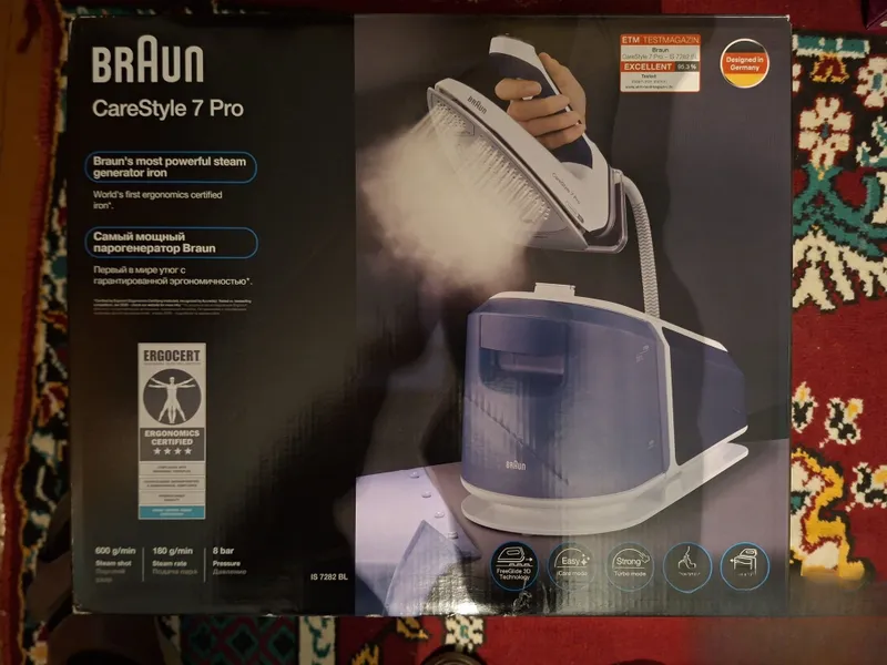 Braun CareStyle 7 Pro (IS 7282 BL) bug‘ generatorli dazmol 1 Braun CareStyle 7 Pro (IS 7282 BL) bug‘ generatorli dazmol 1