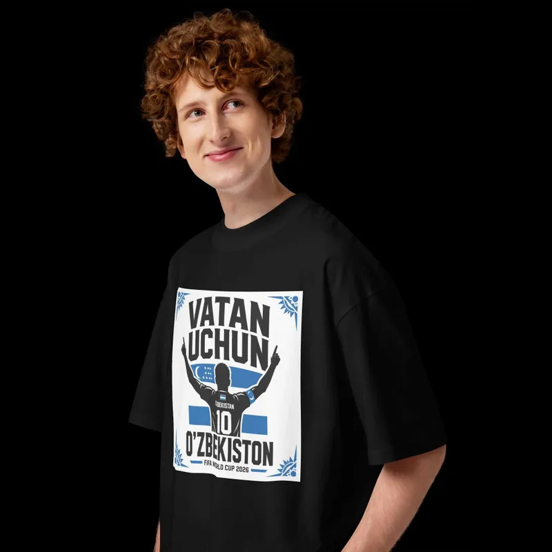 VATAN UCHUN O'ZBEKISTON — Premium Oversized Futbolka — фото 5