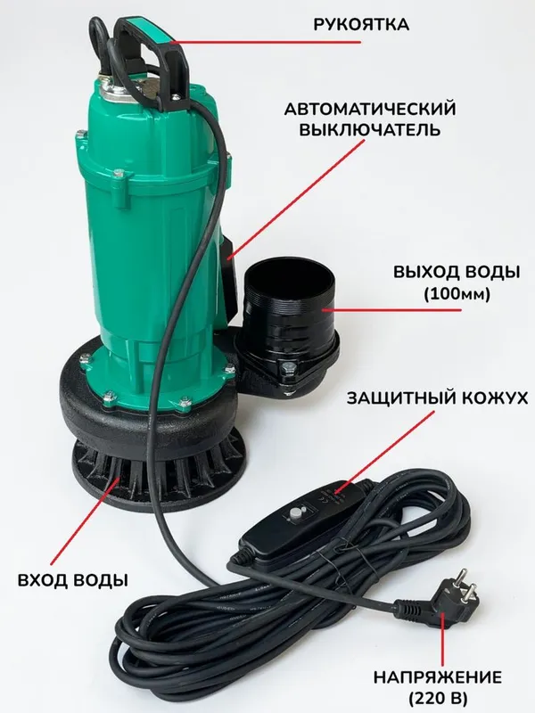 H2O suv nasos QDX 50/7-15 QDX 65/7-2.2 — фото 2