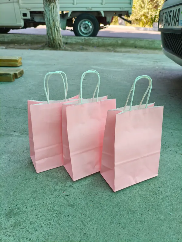 Kraft paket tayyor bez logo arzon narxlarda — фото 2