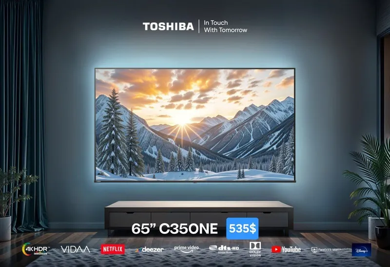 Телевизор Toshiba TV 4K QLED / Televizor / Телевизор 5