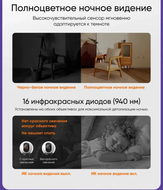 Xiaomi Smart Camera C500 Dual 2×4 МП 2.5K Wi-Fi 6 PTZ 360° глобальная 7 Xiaomi Smart Camera C500 Dual 2×4 МП 2.5K Wi-Fi 6 PTZ 360° глобальная 7