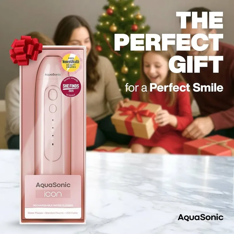 AquaSonic Icon Water Flosser (Blush - och pushti)