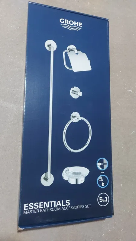 GROHE Essentials Cube Набор аксессуаров 5в1. Бренд GROHE. Германия! — фото 3