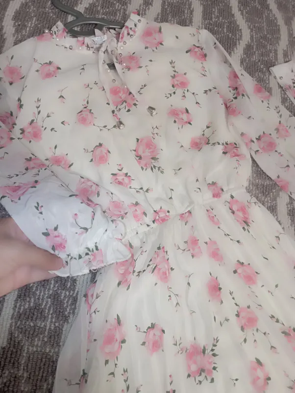 yozgi shifon gulli ko'ylak