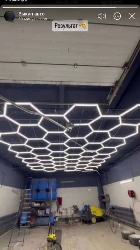 Монтаж LED освещения соты в любых помещениях — фото 6 Монтаж LED освещения соты в любых помещениях — фото 6