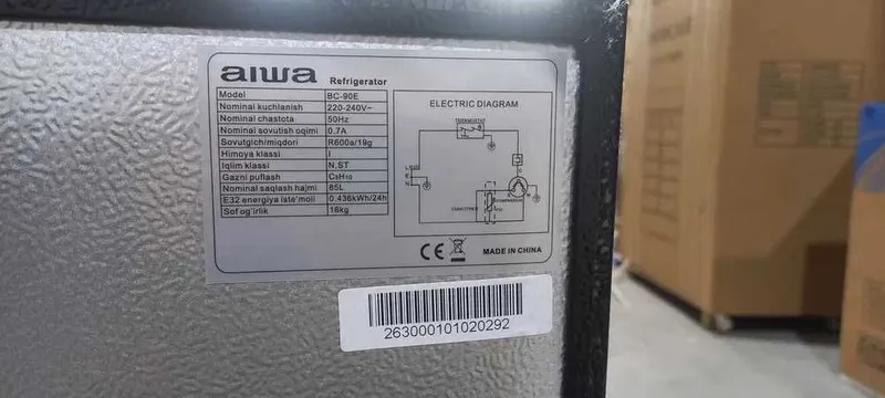 Холодильник мини Muzlatgich mini бренд AIWA BC-90E литров гарантия — фото 5