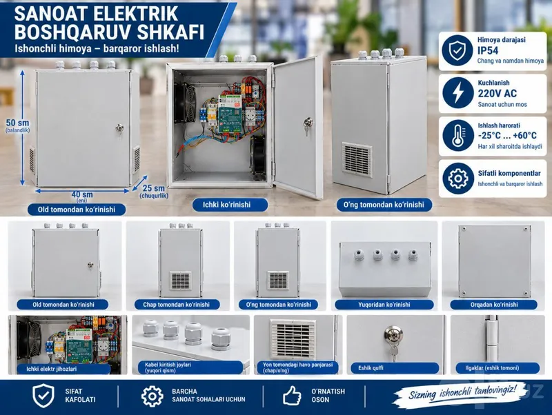 Elektr jihozlari uchun elektr shchiti Elektr jihozlari uchun elektr shchiti
