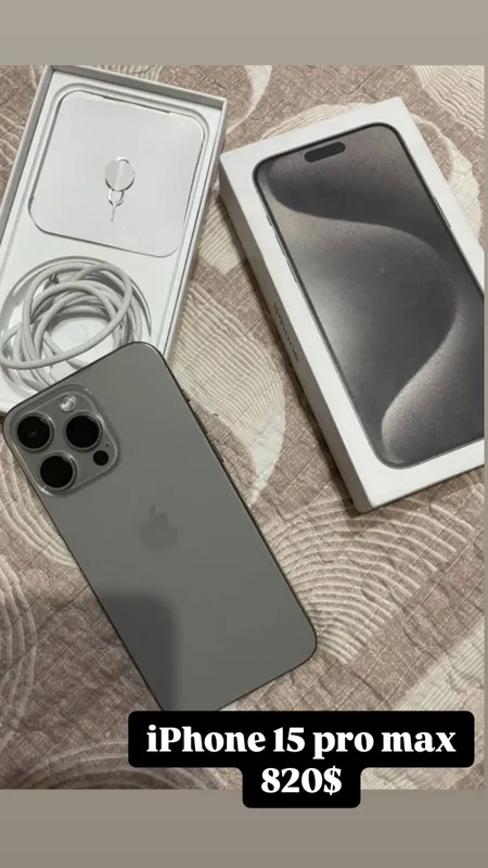 Iphone 15 pro max 820$