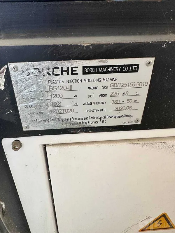 Termoplastavtomat BORCHE BS120-III (120 t / 225 gr, 2020 yil) TPA 3 Termoplastavtomat BORCHE BS120-III (120 t / 225 gr, 2020 yil) TPA 3