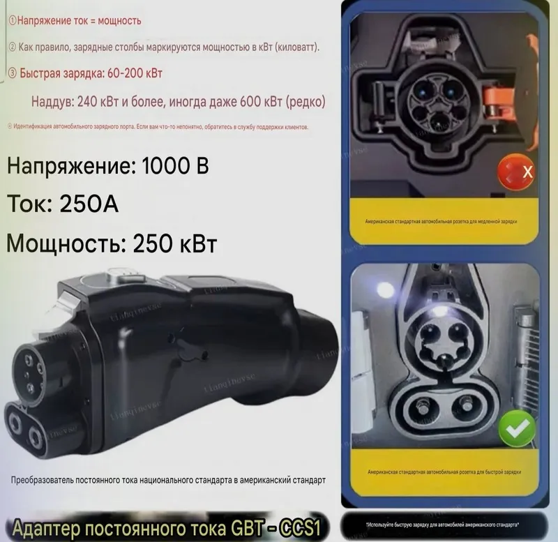 В наличии, GBT-CCS1 переходник, адаптер для 300 кВт — фото 1