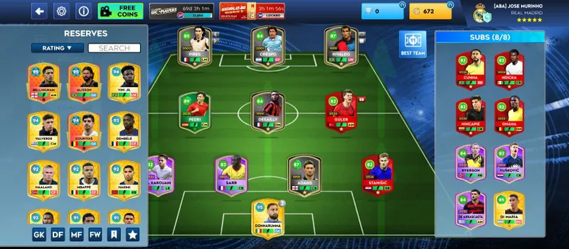 Dream League Soccer аккаунт 77 уровень 44 игрока Dream League Soccer аккаунт 77 уровень 44 игрока
