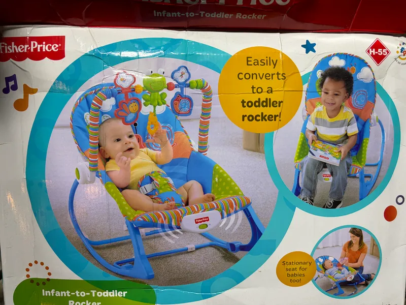 Шезлонг детский Fisher Price до 18 кг — фото 4