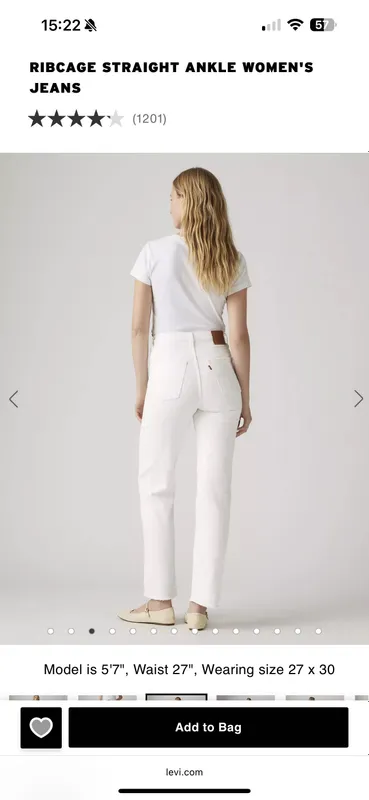 Белые джинсы Levis 2