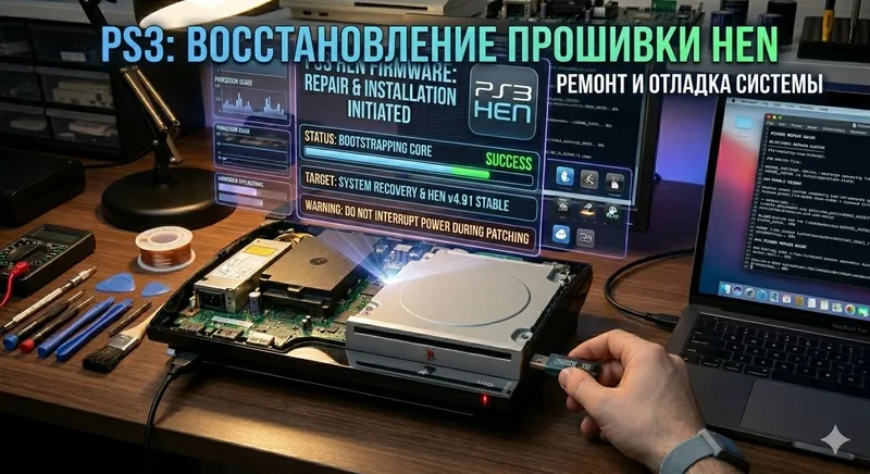 прошивка Hen и HFW , запись игр на плейстешен 3,4 . Устоновка тем на — фото 1