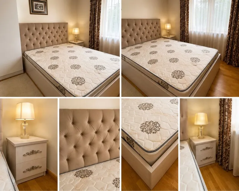 Двуспальная кровать 140×200 + тумба, матрас в подарок 7 Двуспальная кровать 140×200 + тумба, матрас в подарок 7