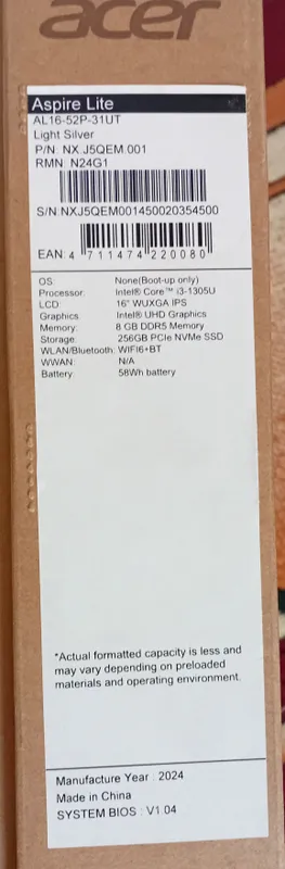 Acer Windows 10 Pro 6