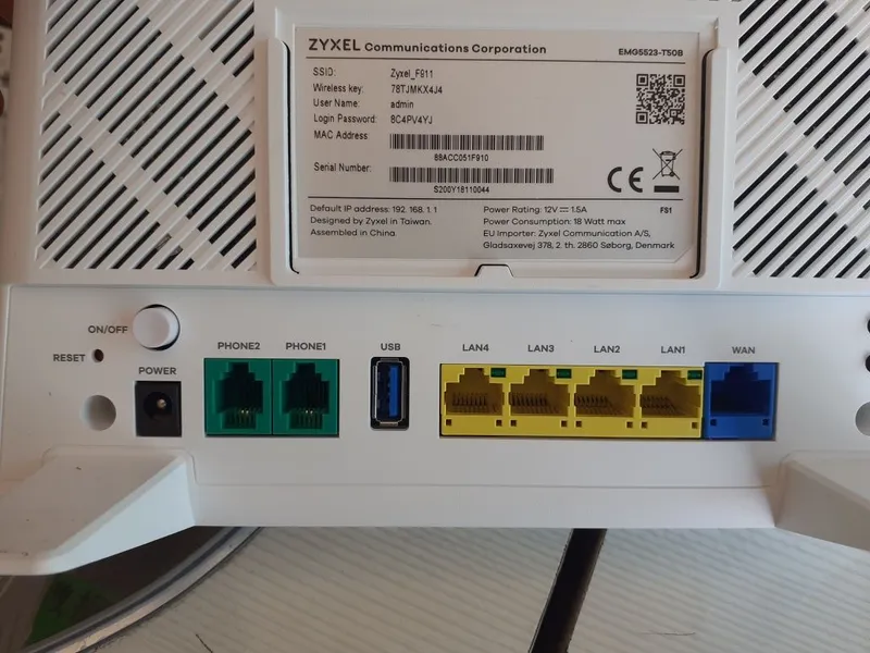 Wi-Fi Router ZYXEL 2,4G/5G — фото 3