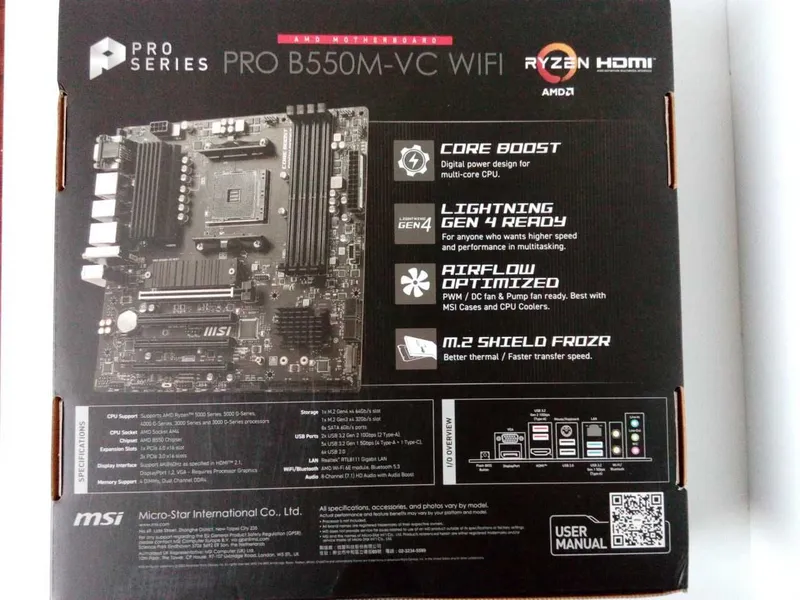 Комплект материнская плата+ процессор AMD Ryzen 5 5500 — фото 1
