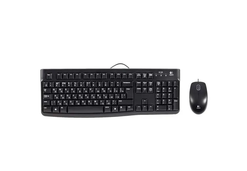 | Комплект Logitech MK120 клавиатура и мышь USB Black