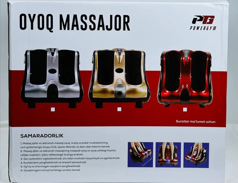 Oyoq massaj apparati.Qora Oq Sariq Qizil rangi bor — фото 3