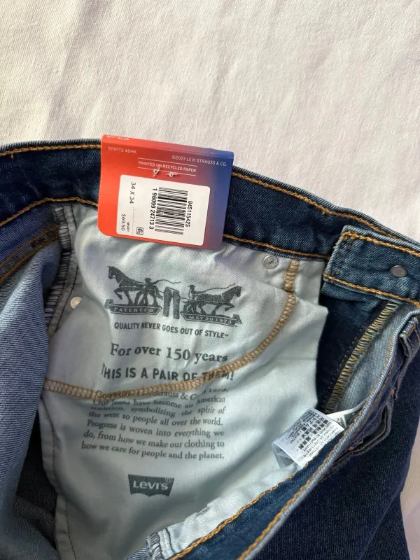 Джинсы Levi's 511 slim stretch fit.-34/34. — фото 7