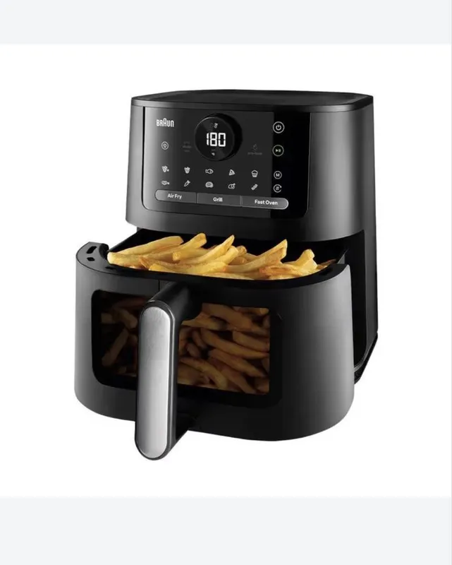 Braun HF5073IBK aerogril-fritürnitsasi — 3 tasi 1 da, 6 l, 20 ta dastur, kuchli 4 Braun HF5073IBK aerogril-fritürnitsasi — 3 tasi 1 da, 6 l, 20 ta dastur, kuchli 4