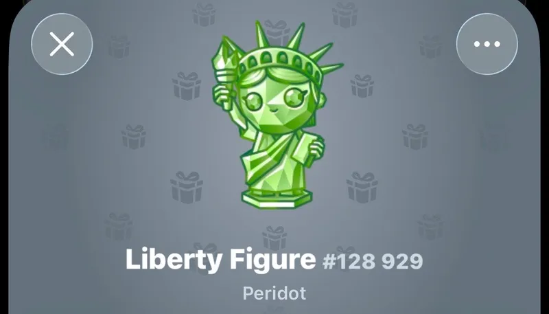 РЕДКАЯ Telegram NFT liberty figure РЕДКАЯ Telegram NFT liberty figure