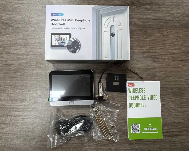 Nova RH-PD10 5000 мАч WiFi глазок, дверной домофон 3MP HD 1 Nova RH-PD10 5000 мАч WiFi глазок, дверной домофон 3MP HD 1