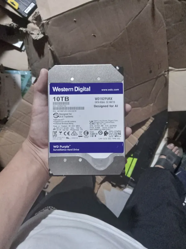 WD Purple 10TB HDD. Состояние не проверено.