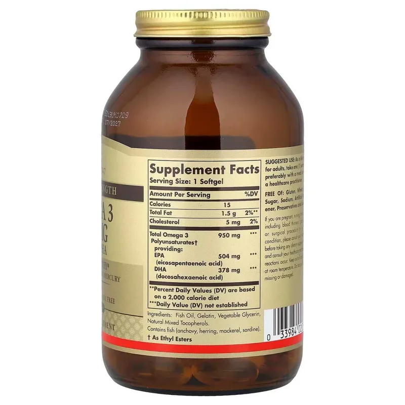solgar ultra omega 3 100 softgels — фото 1