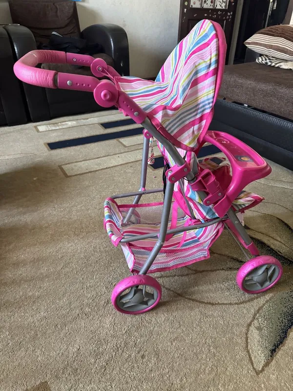 Коляска, кроватка для кукол, интерактивная кукла baby Annabelle — фото 1