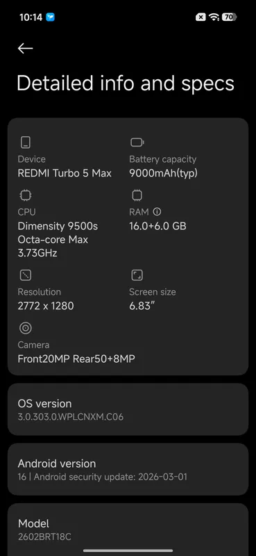 Redmi Turbo 5Max 4