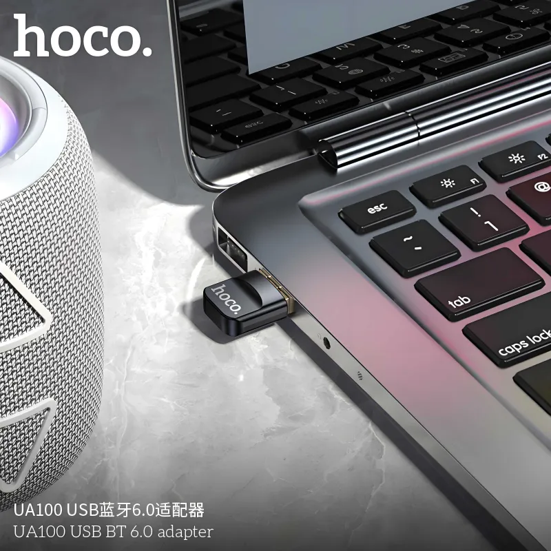 Hoco UA100 Adapter Usb to Bluetooth v6.0 multi-device speed 4.0 Mbps 4 Hoco UA100 Adapter Usb to Bluetooth v6.0 multi-device speed 4.0 Mbps 4