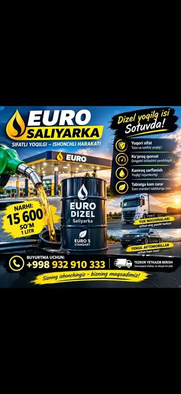 Дизел EURO SALYARKA Dostafka Дизел EURO SALYARKA Dostafka