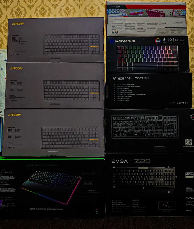 НОВЫЕ! Продам механическая клавиатуры RAZER, HyperX, АОС, EVGA, Kitcom — фото 3