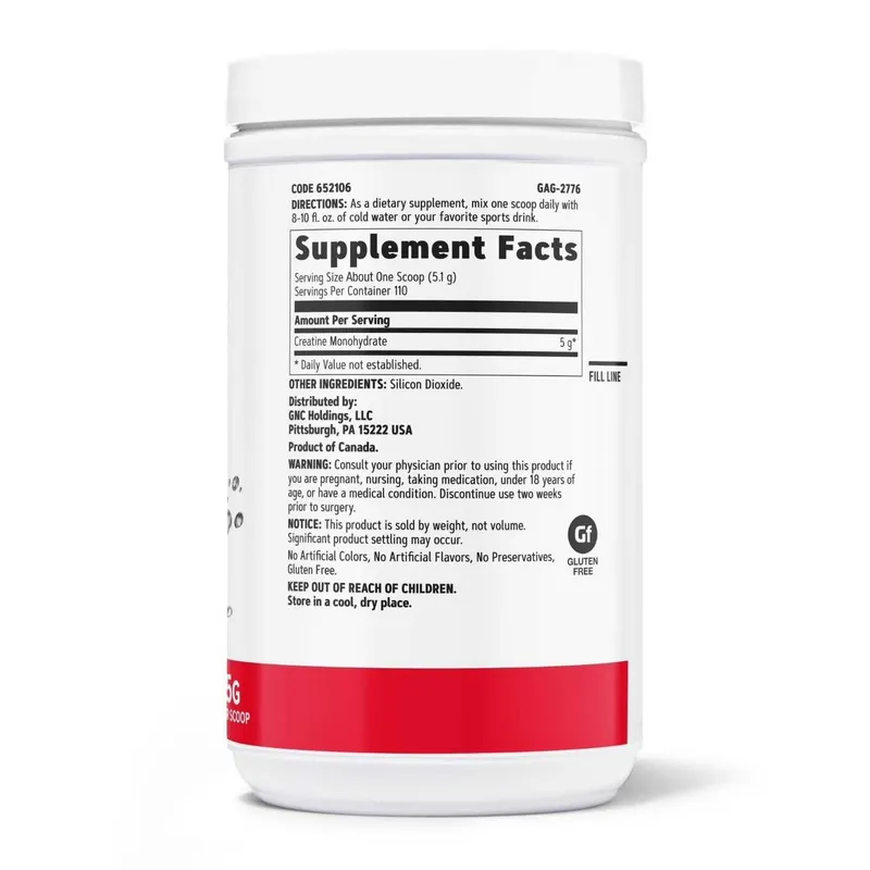 Креатин Моногидрат 561гр 110 порций GNC Live Well Creatine Monohydrate — фото 3