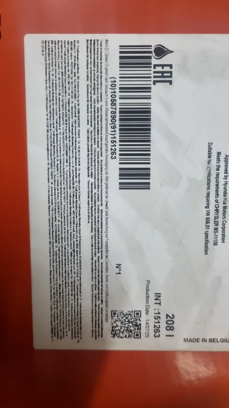 Total ineco 5w30 orginal EU Mobil 15w40 orginal 100%