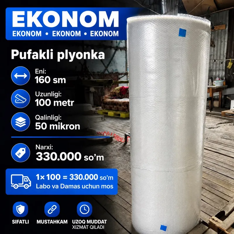 Havo pufakchali salfan plyonka