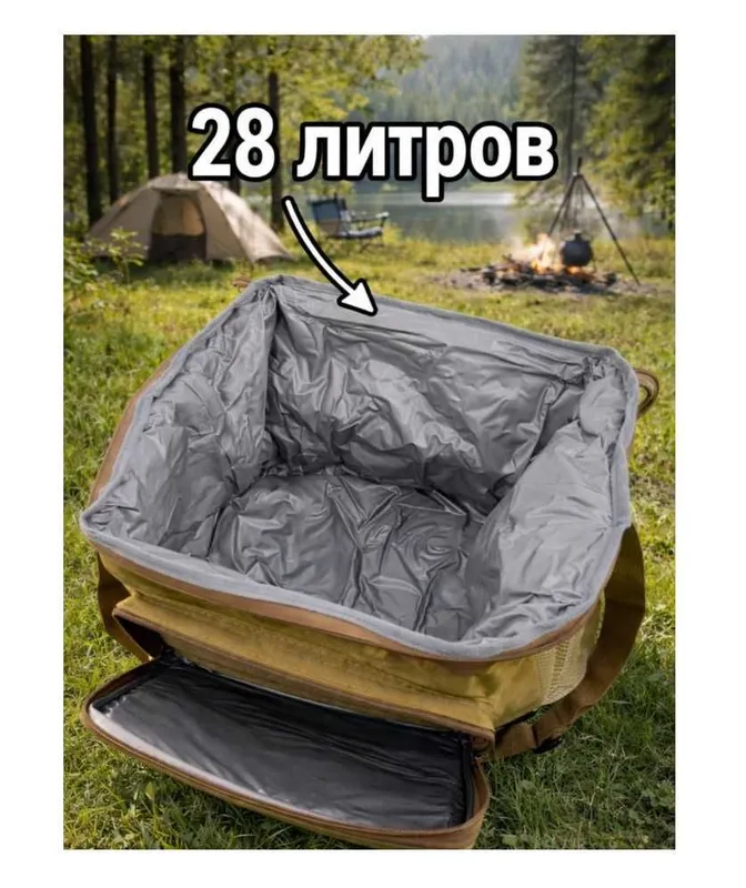 Термосумка для кемпинга, сумка-холодильник-20 литр 40х26х33 см 3