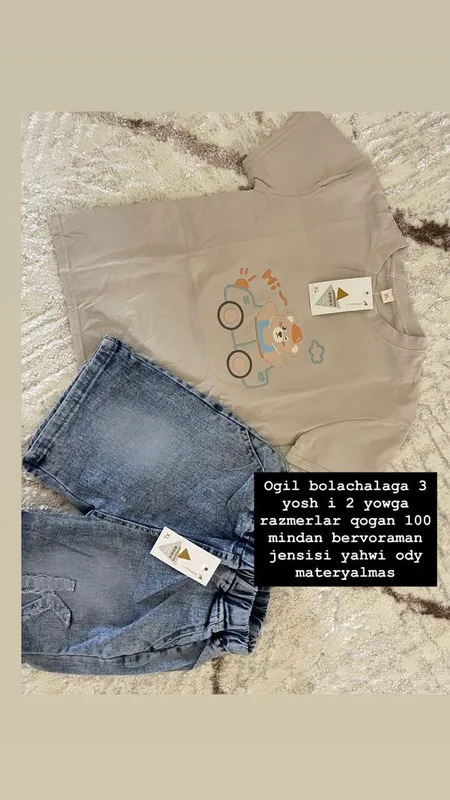 Bolalar kiyimi 90 razmerdan 120 gacga 7