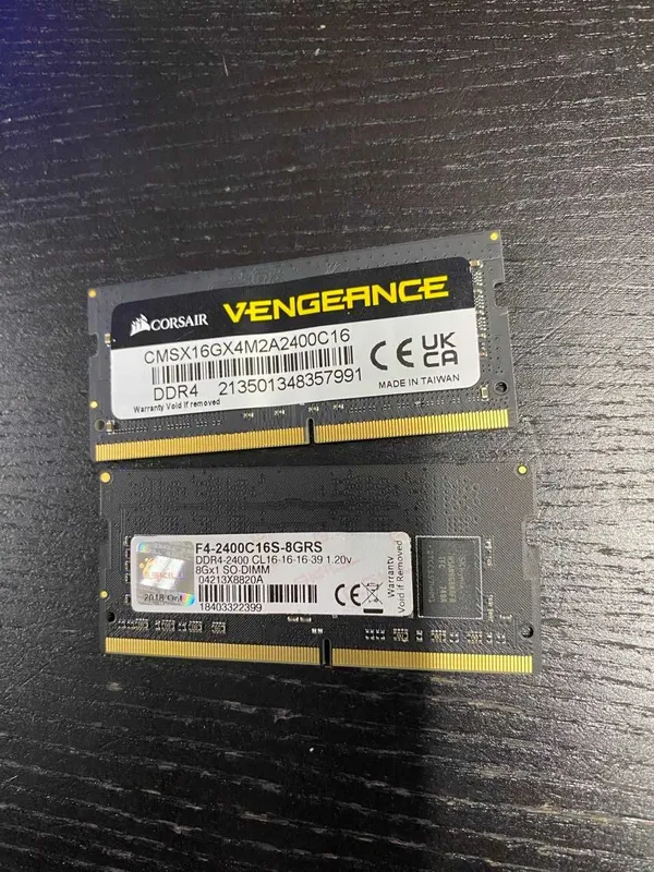 ОЗУ DDR4 2400 SODIMM 2x8gb для ноутбука 1