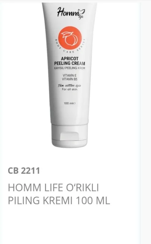 Hommlife O'rikli piling krem