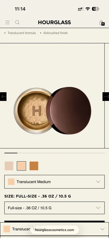 Hourglass powder rassipchtiy pudra orginal 2