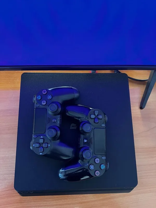 Playstation 4 Slim+ 2 Ta original Pult+ siz hohlagan uyinlarni yozib b — фото 2