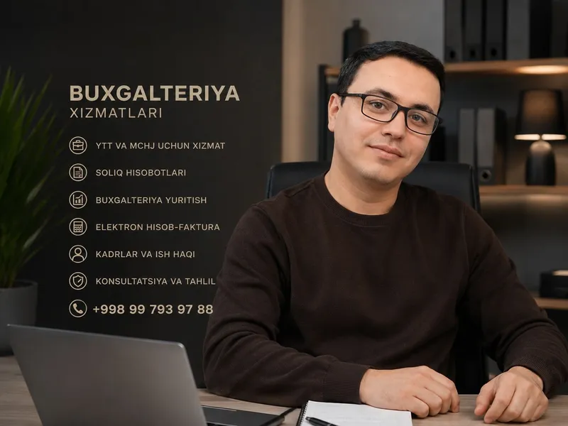 Autsorsing Buxgalter Soliq 1C Audit Hisobot MCHJ iqtsodiy hizmatlar 5