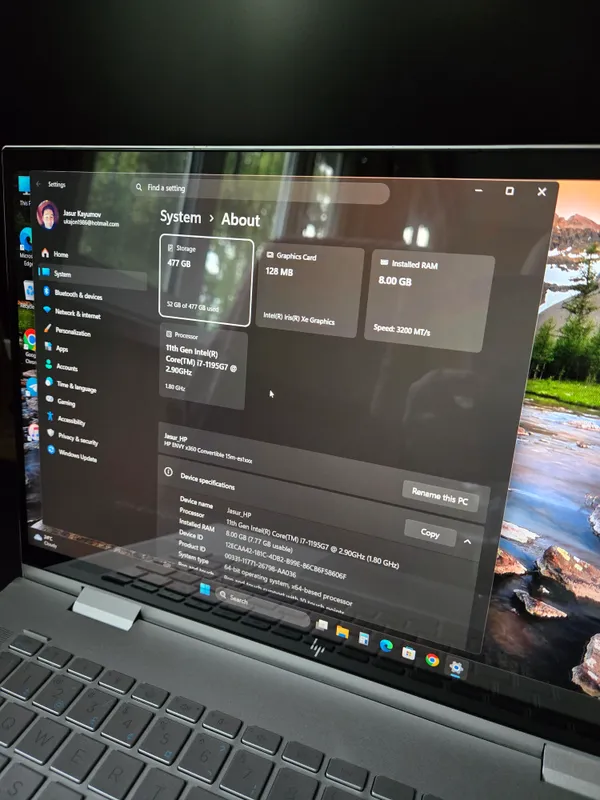HP Envy 360 ноутбук 3