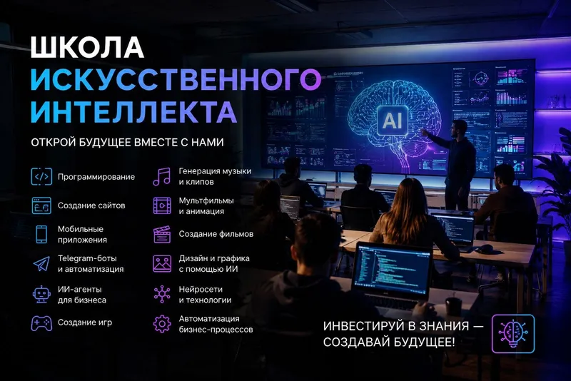 Ищу инвестора для открытия школы искусственного интеллекта Ищу инвестора для открытия школы искусственного интеллекта