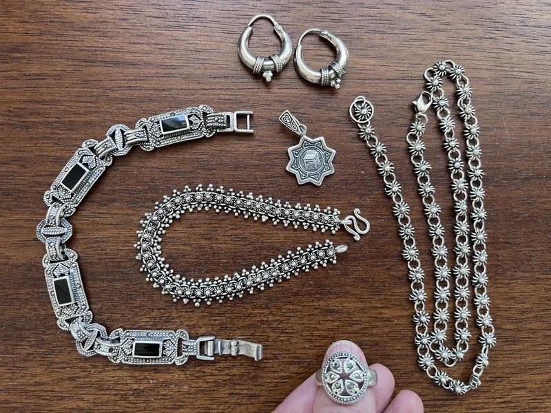Серебрянные ювелирные винтажные кольца