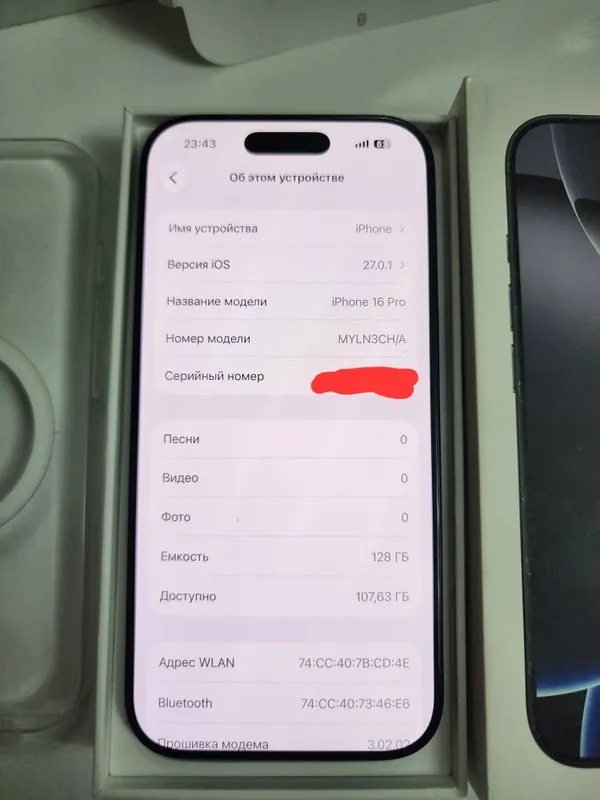 iPhone 16 Pro Black Titanium 128GB, holati 92% 9